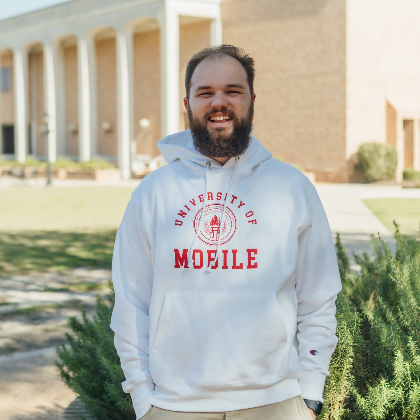 White Champion Hoodie