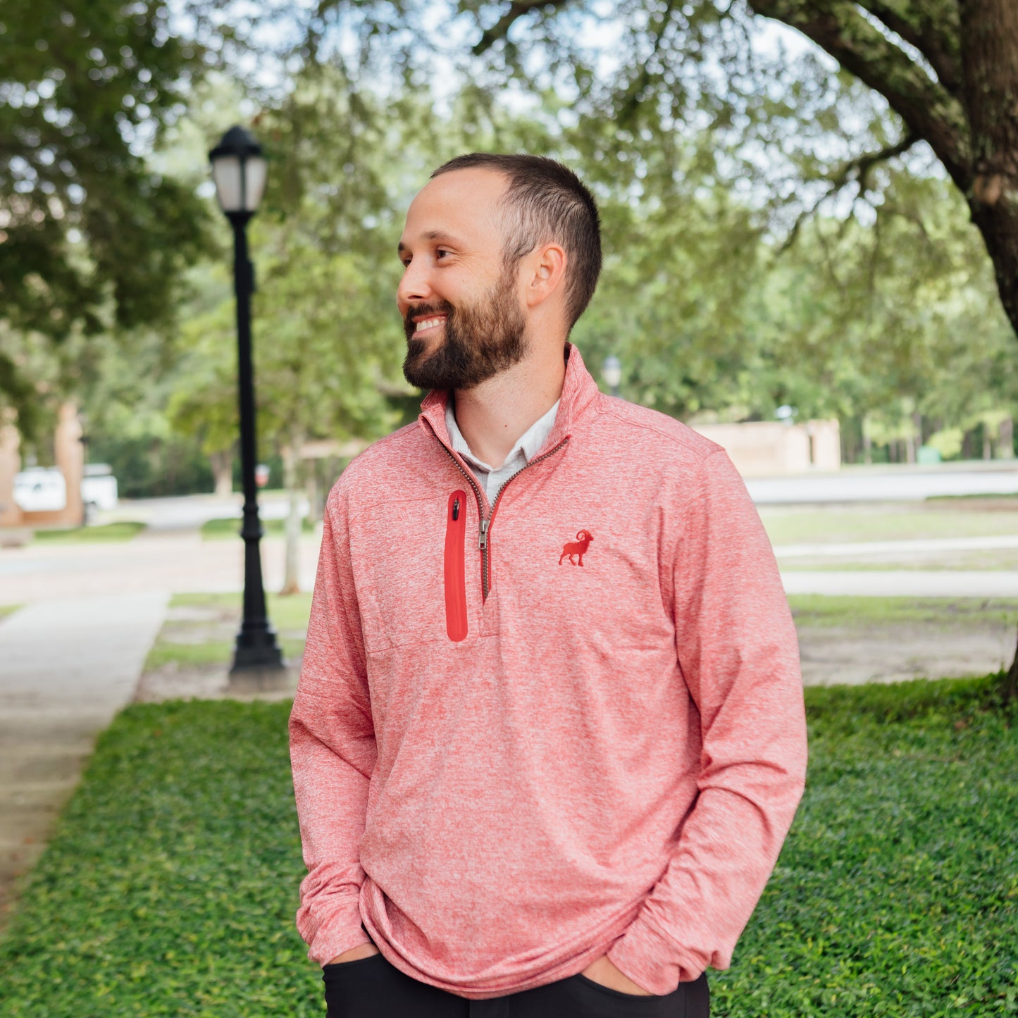 Cutter & Buck Heathered 1/4 Zip Pullover