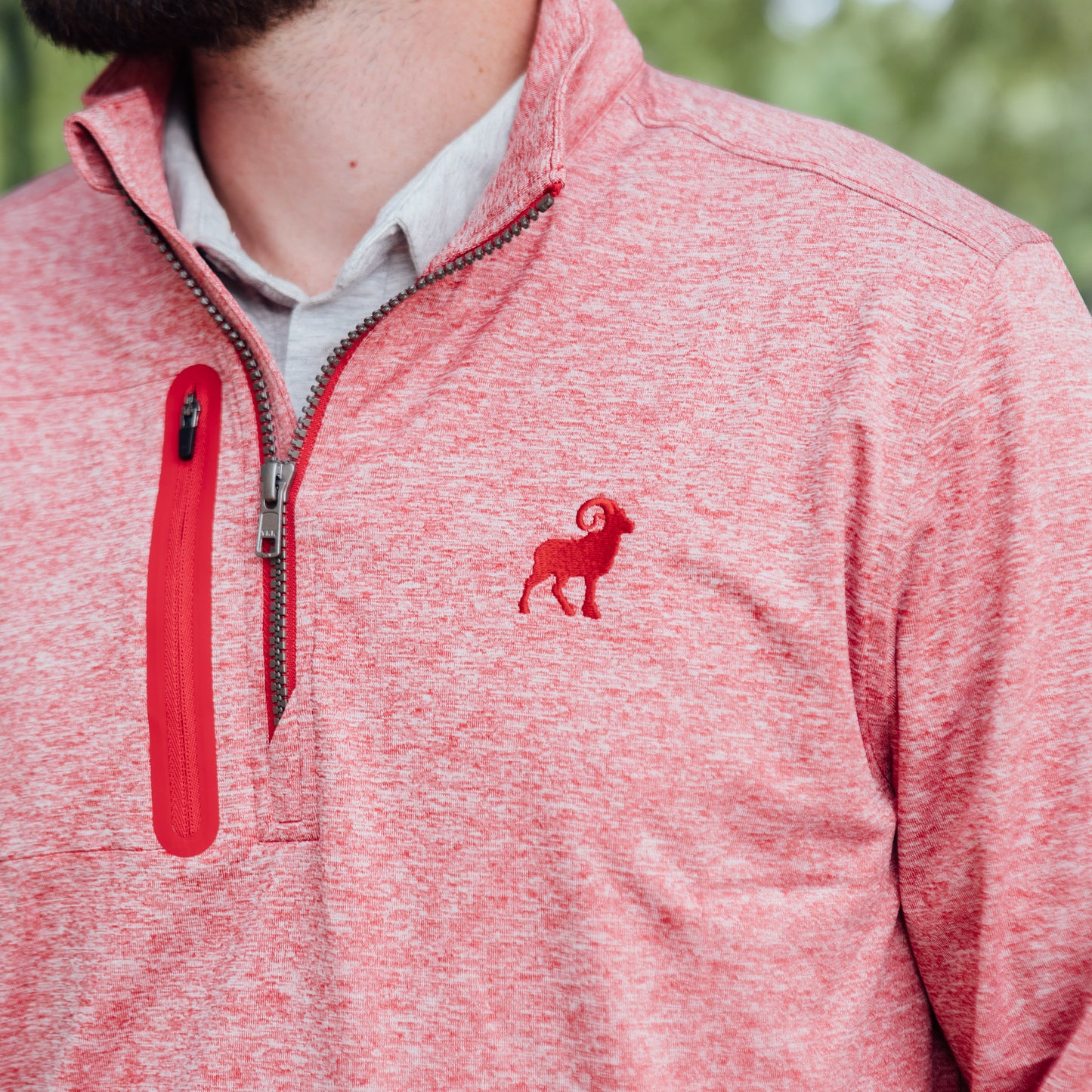 Cutter & Buck Heathered 1/4 Zip Pullover