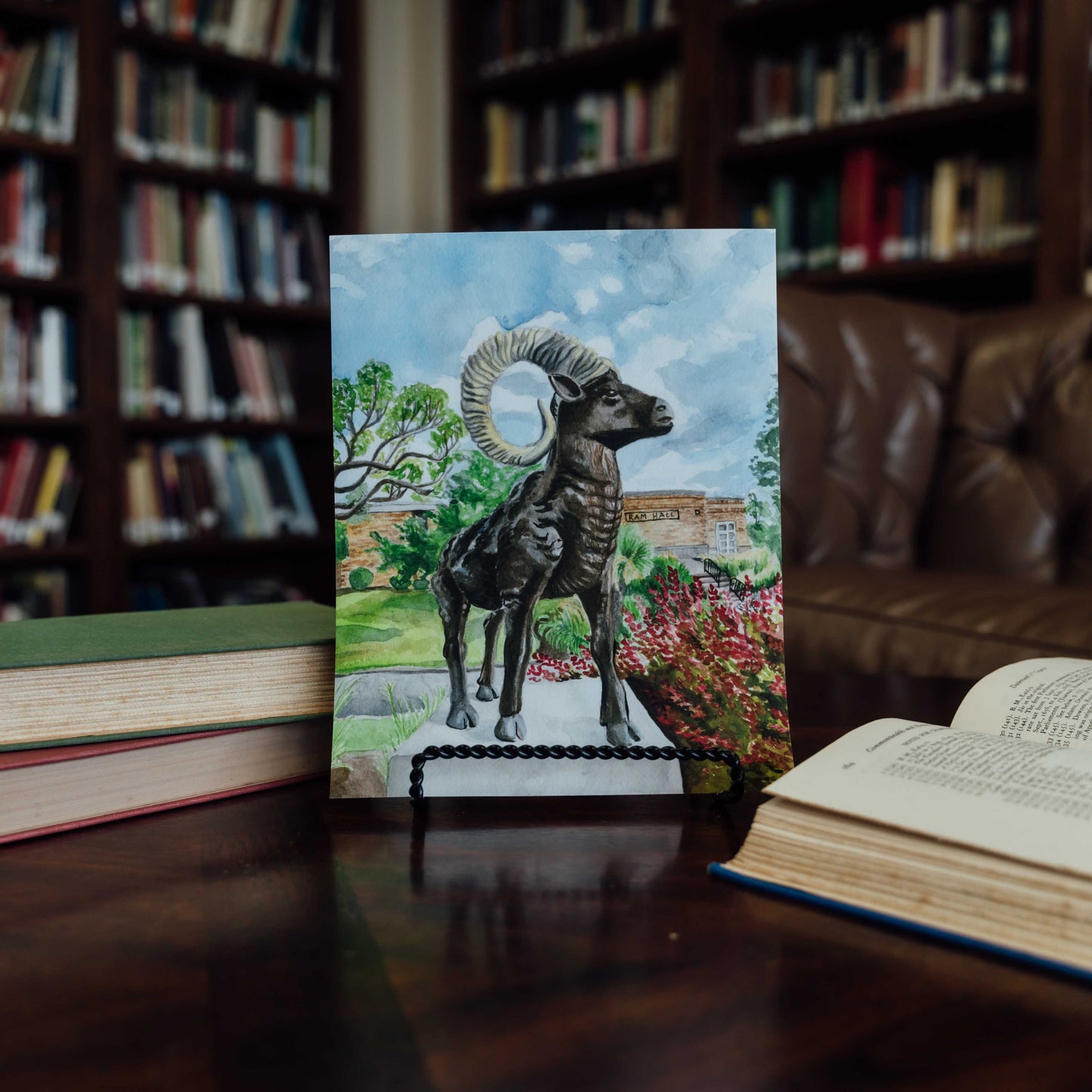 Ram Statue Print