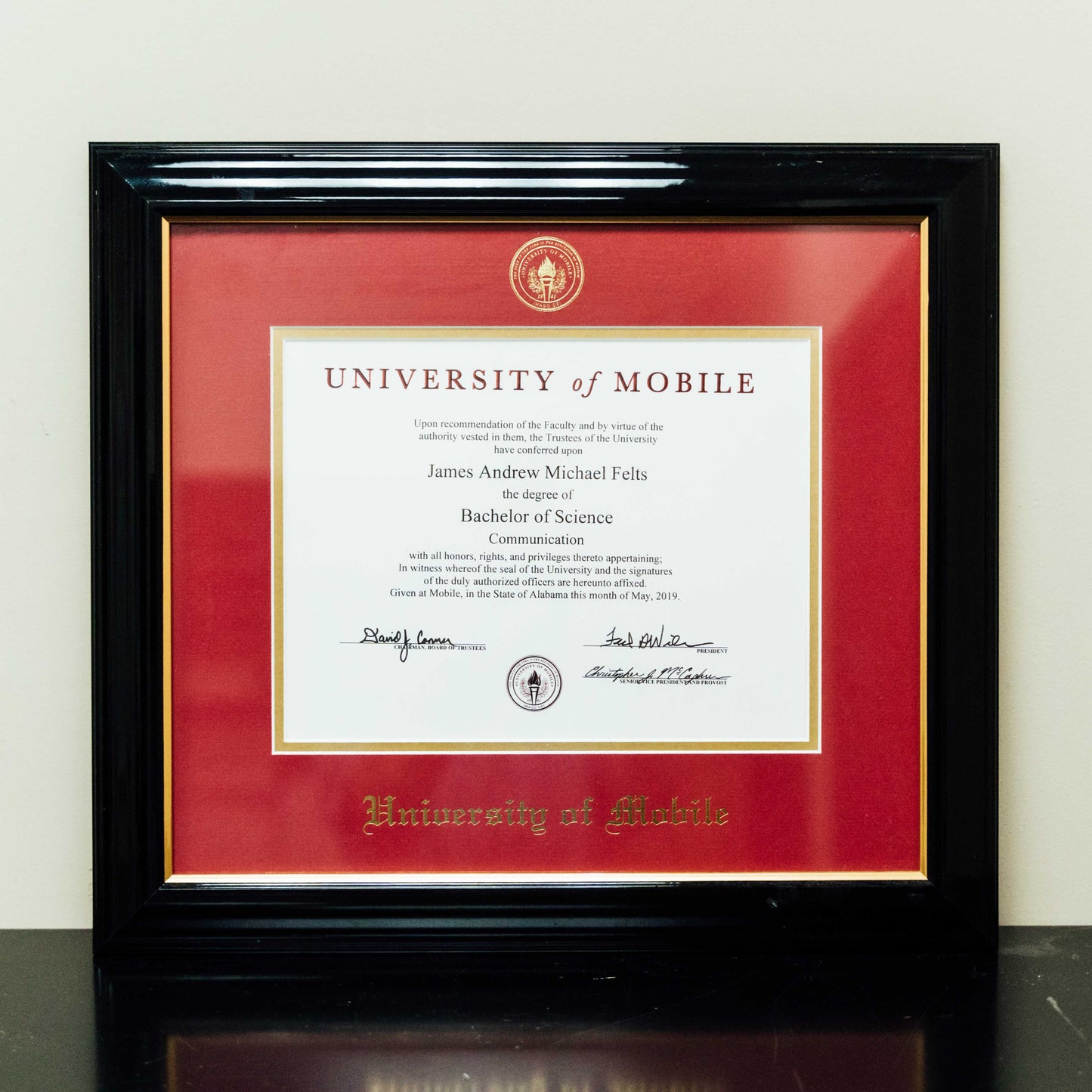 Diploma Frame - Coronado Style