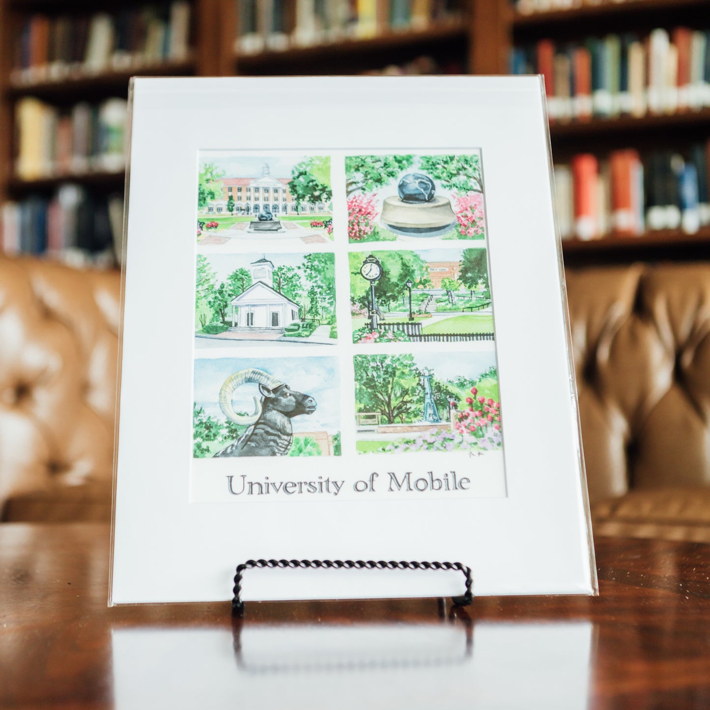 8"x10" Univ of Mobile Collection by Megan Desko Art