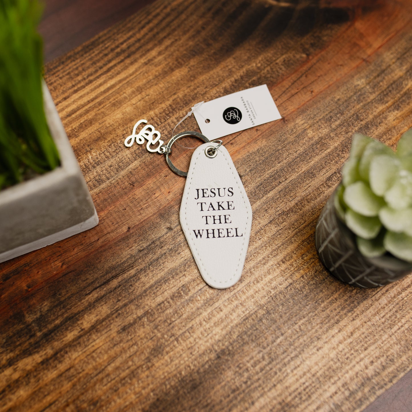 Jesus Take the Wheel Keychain