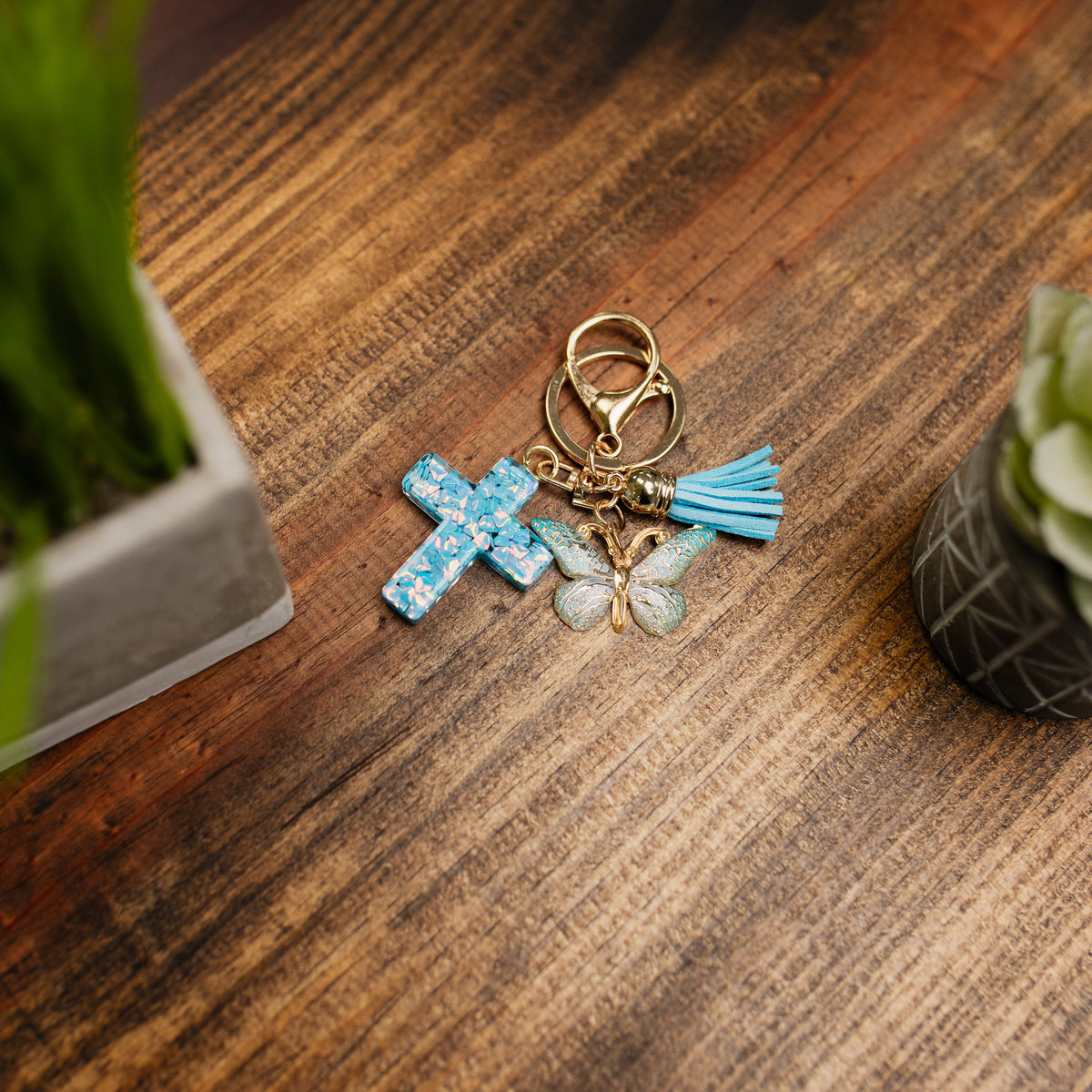 Cross Keychain