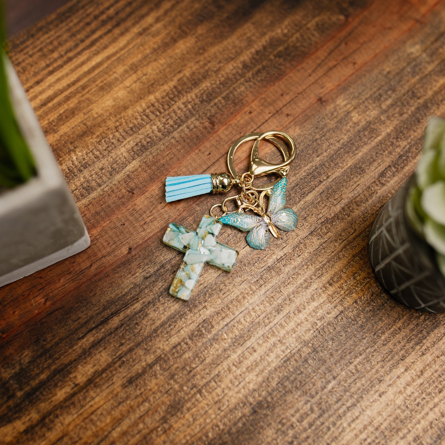 Cross Keychain