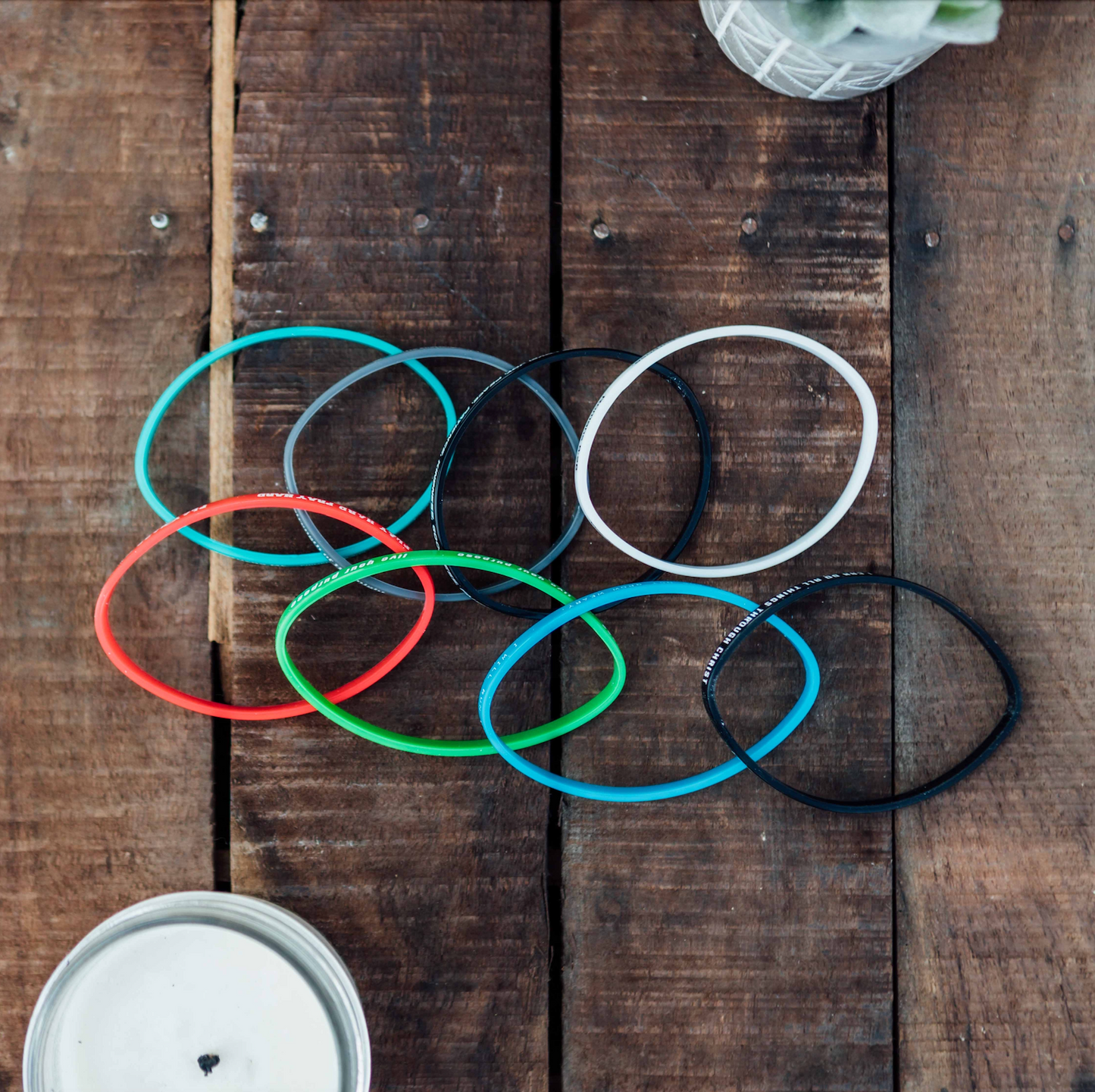Silicone Bracelets 4 Pack