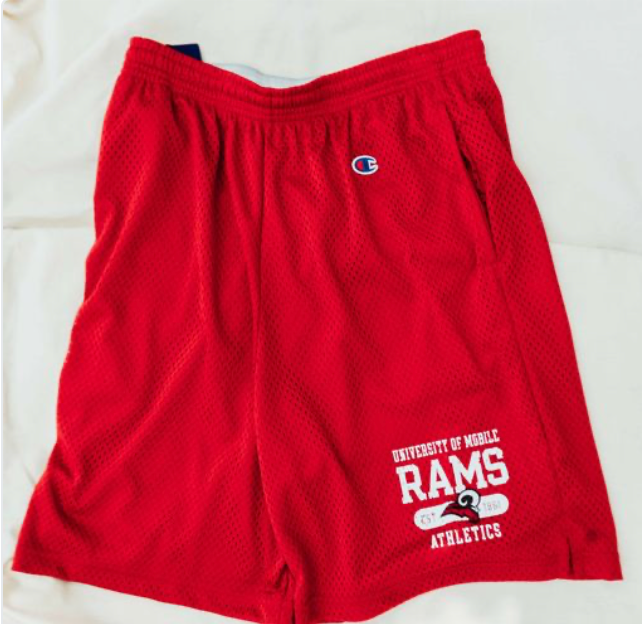 Champion Red Mesh Shorts
