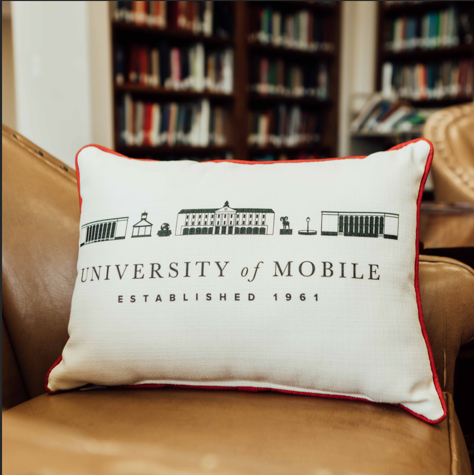 University of Mobile Pillow