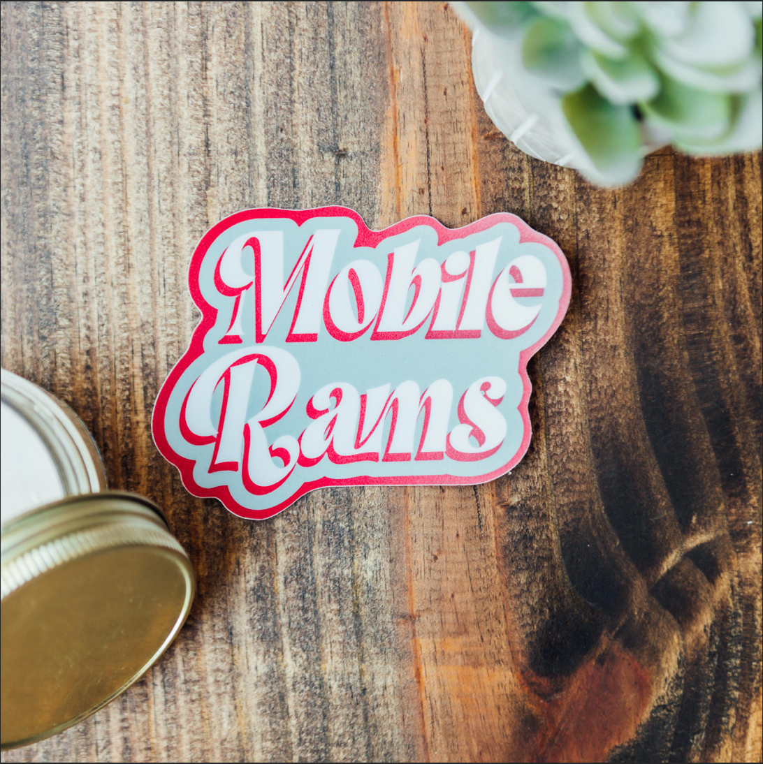 Vintage Go Rams Decal