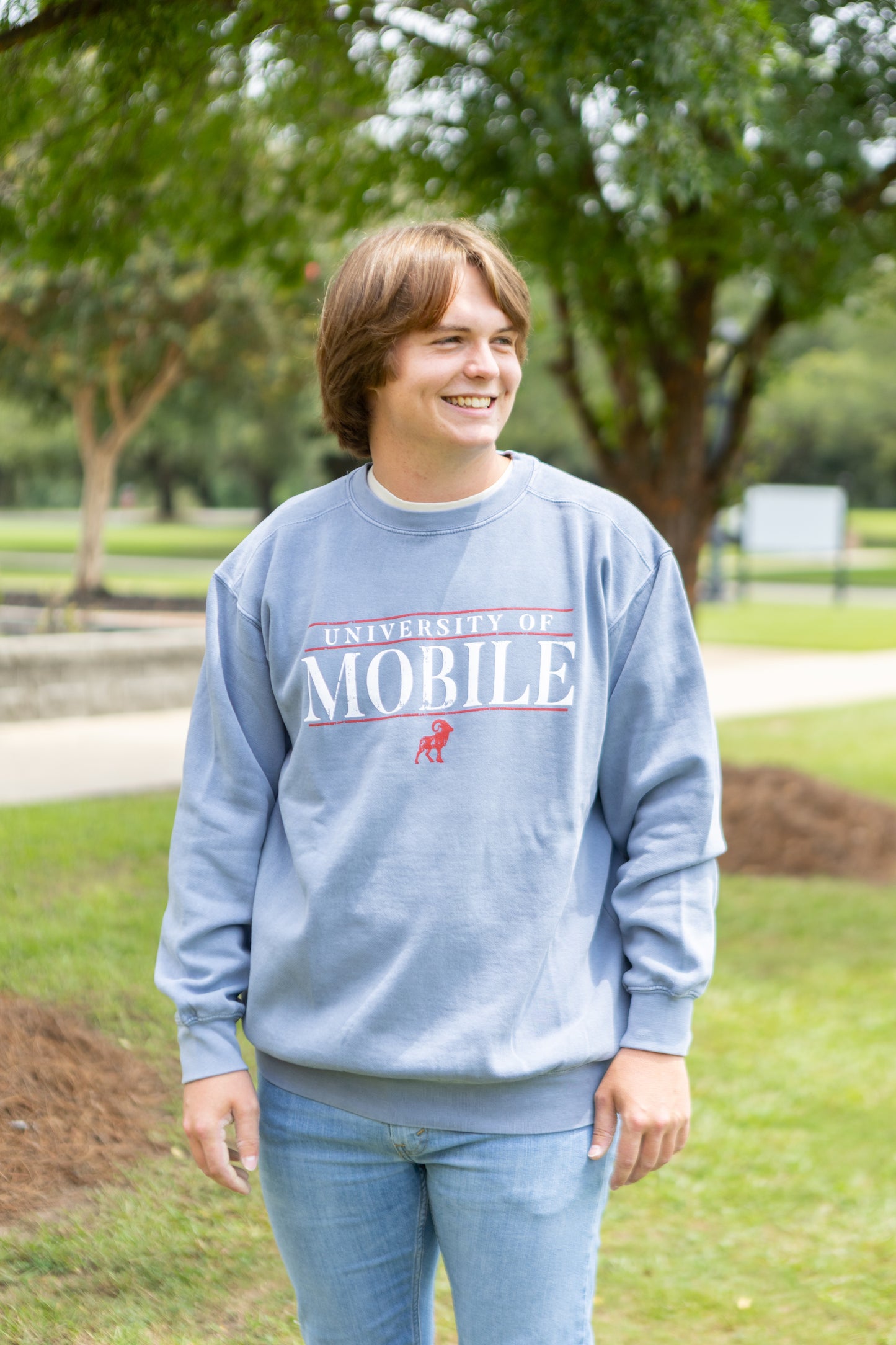 UM Ram Crewneck
