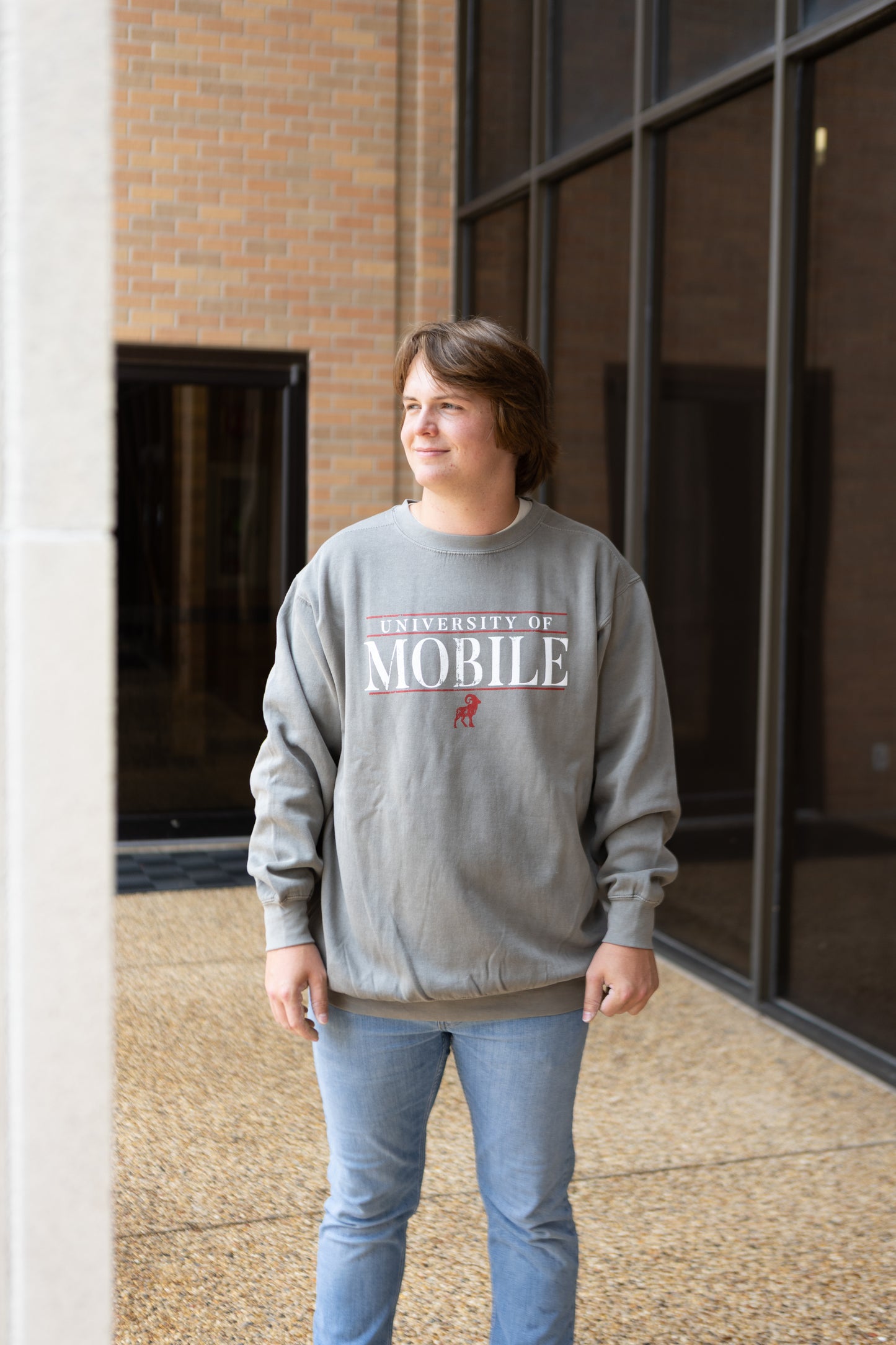 UM Ram Crewneck