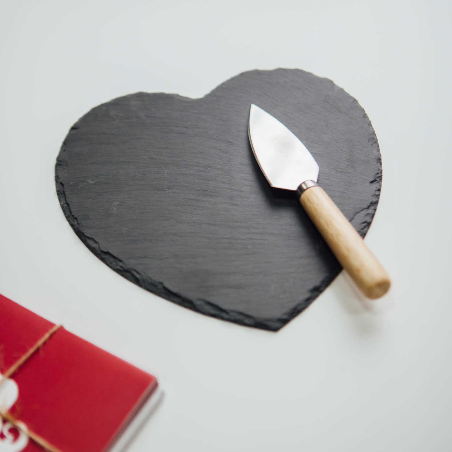 Heart Slate Board Serving Set