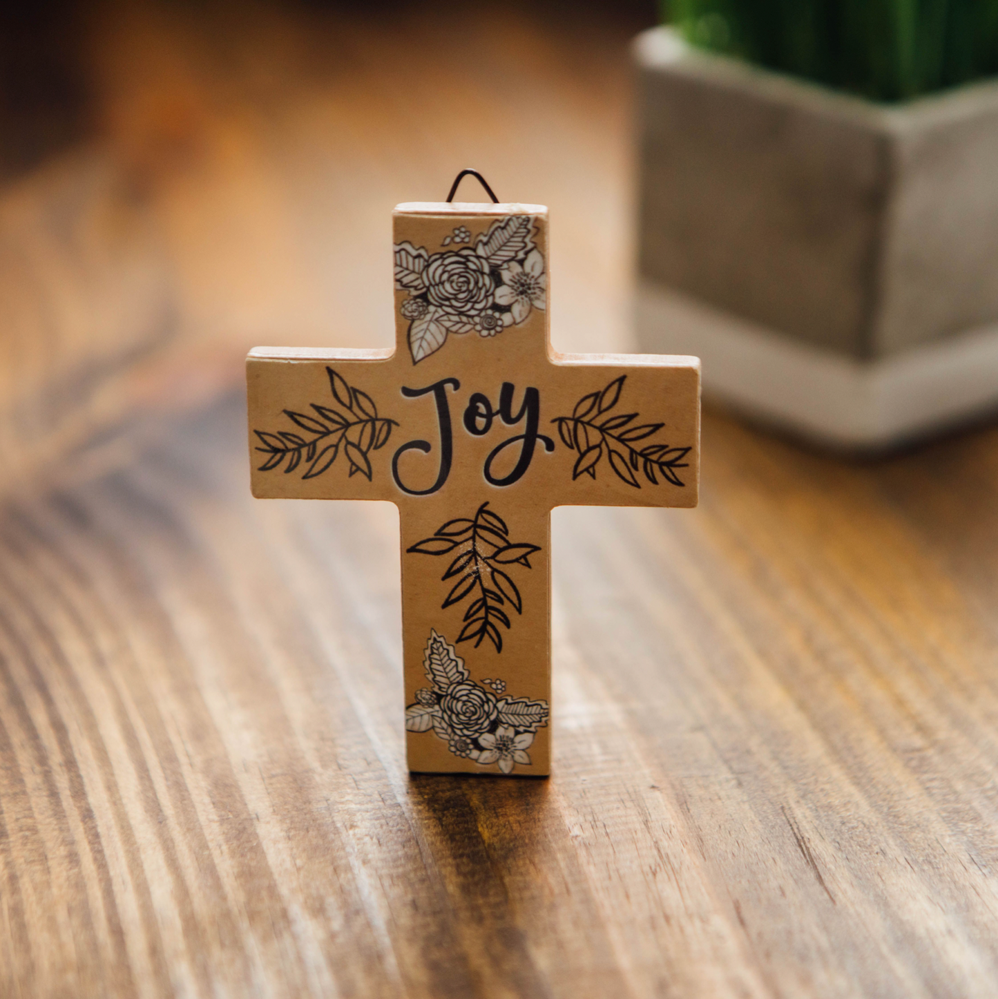 Spiritual Harvest Mini Easel Cross