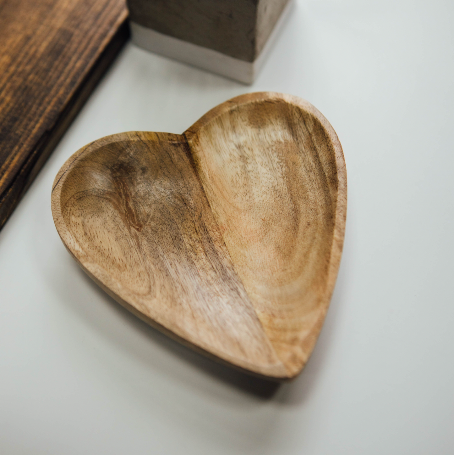 Wooden Heart Bowl