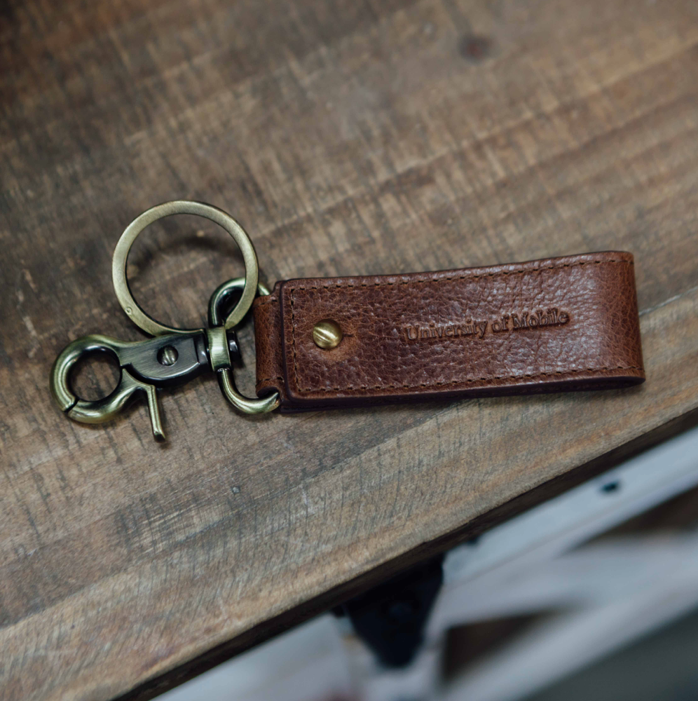 UM Leather Keychain