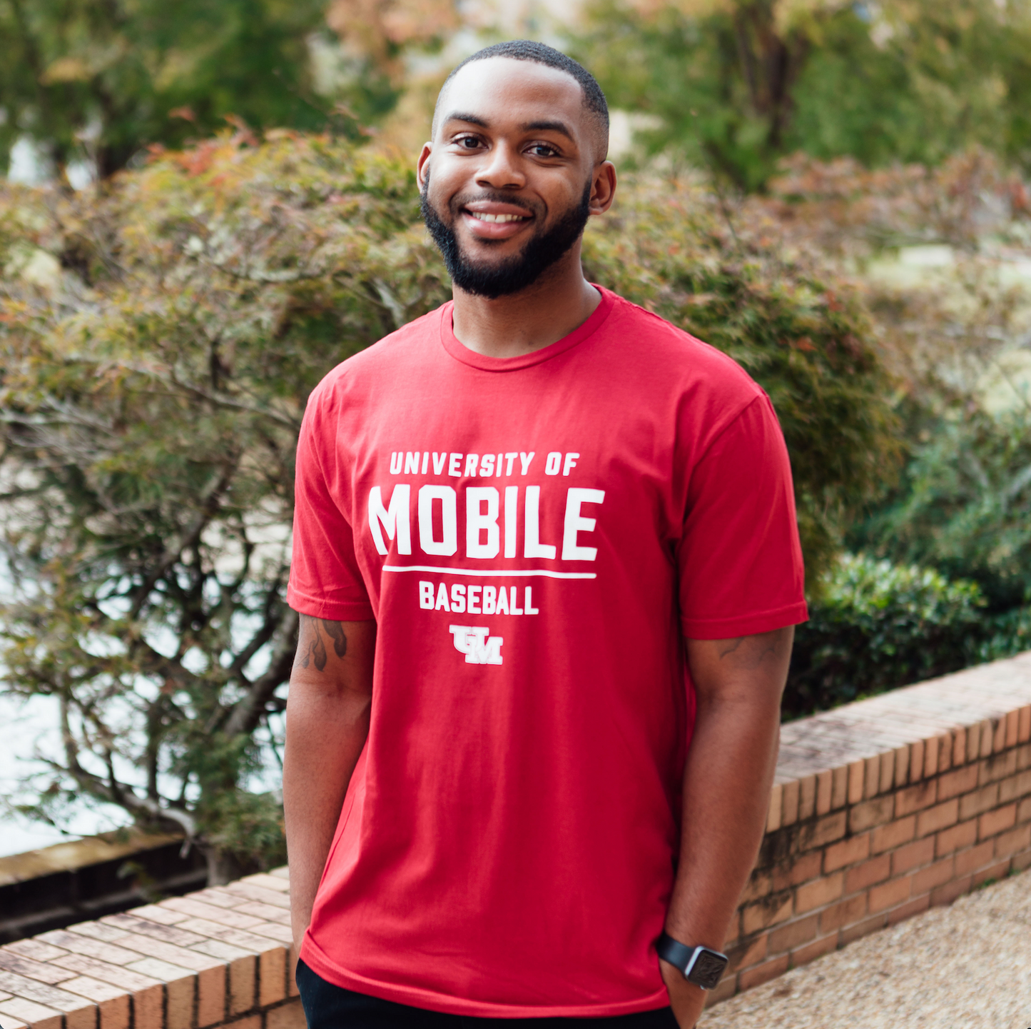 Red Baseball Tee