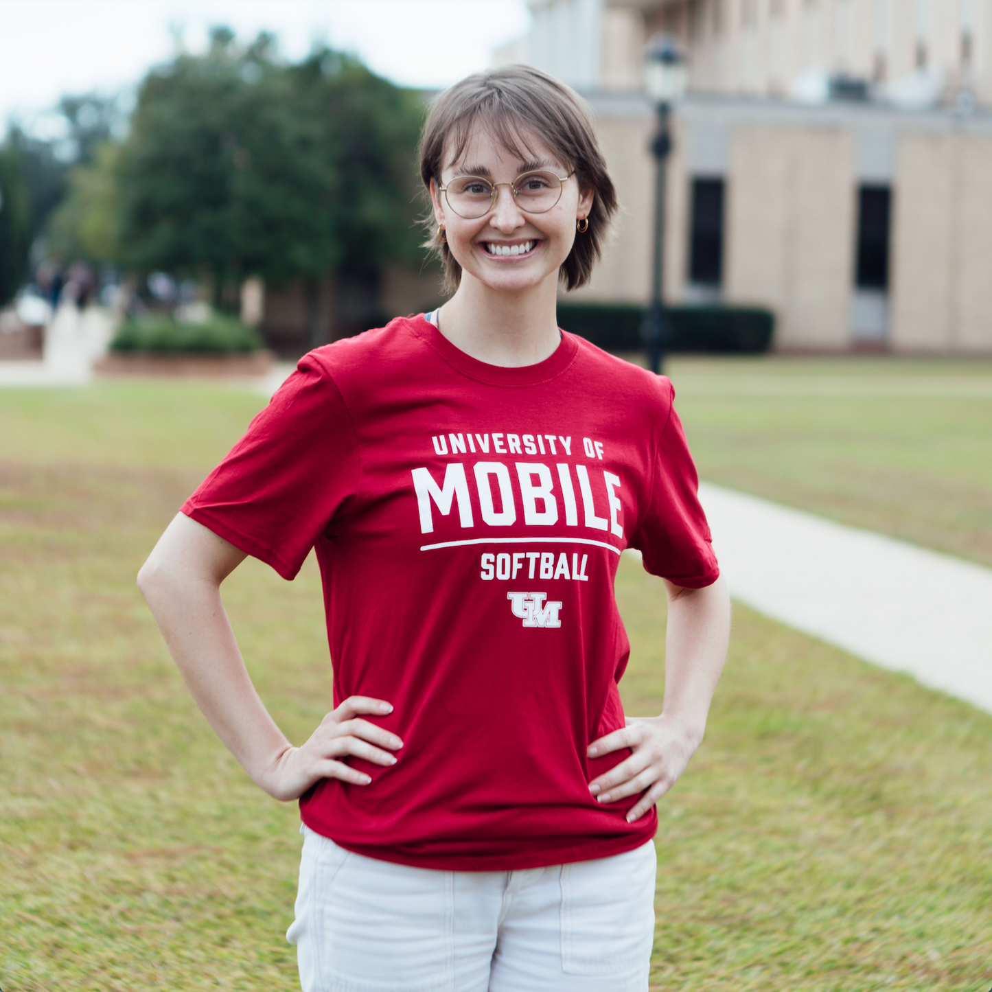Red Softball Tee
