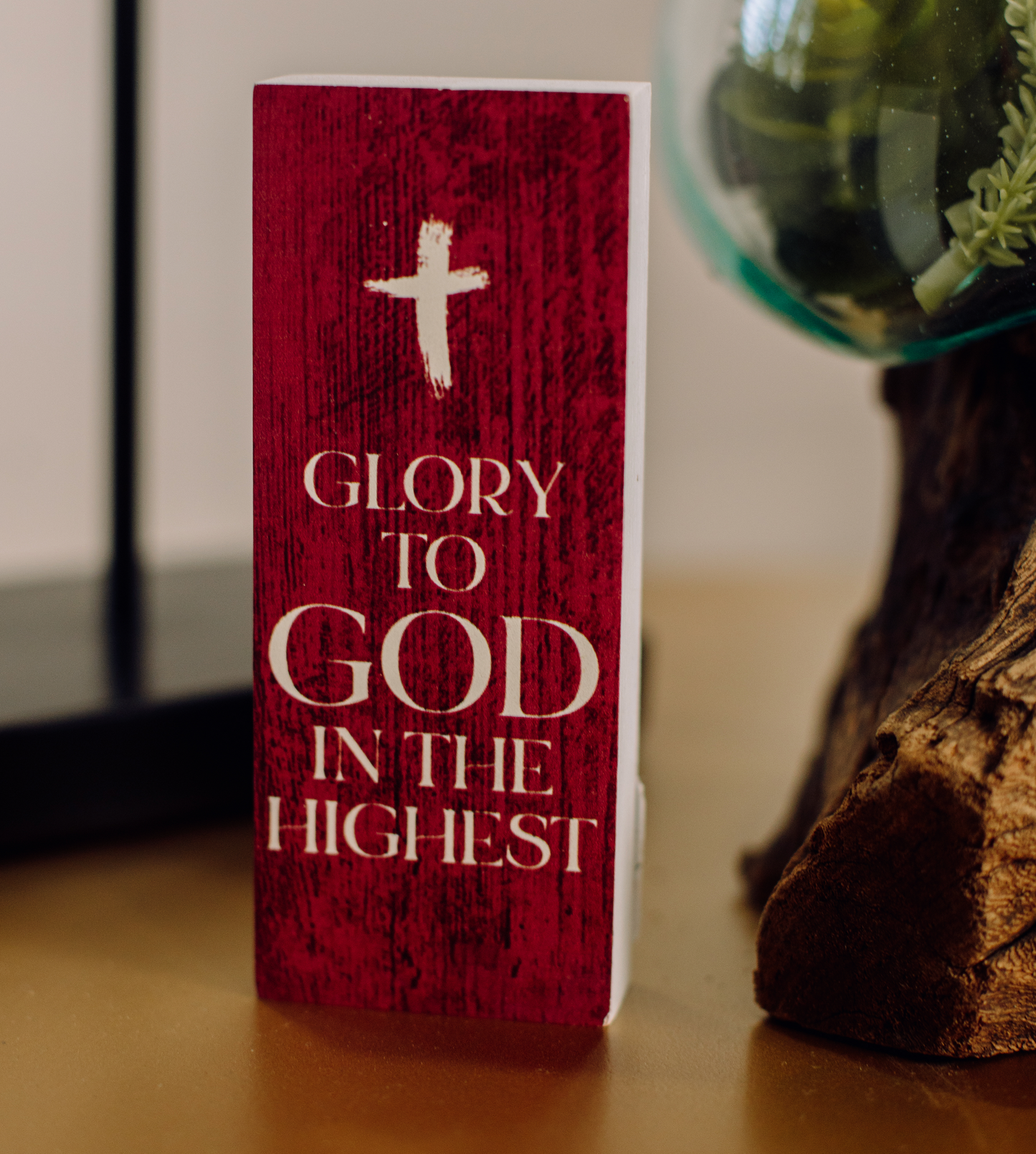 Vertical Standing Wood Blocks - Christmas