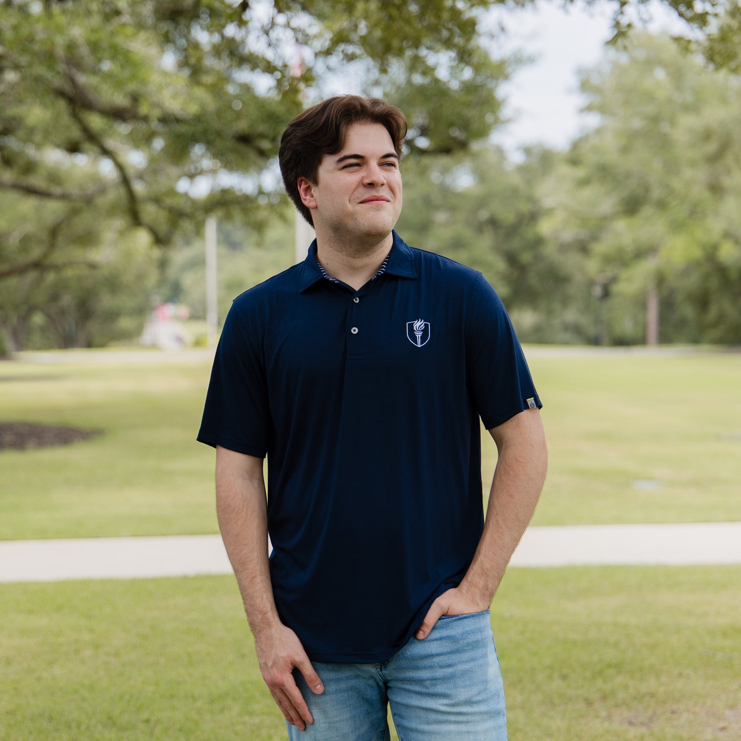 Tasc Navy Cloud Polo