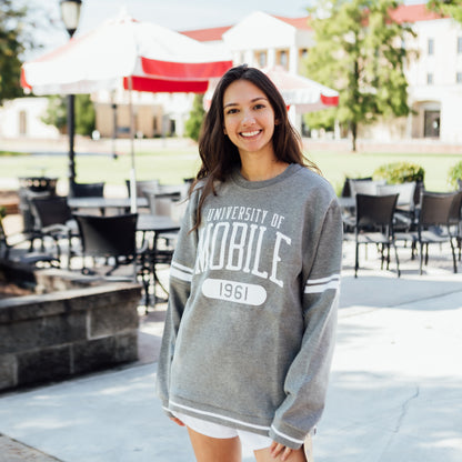 Striped Rib Crewneck