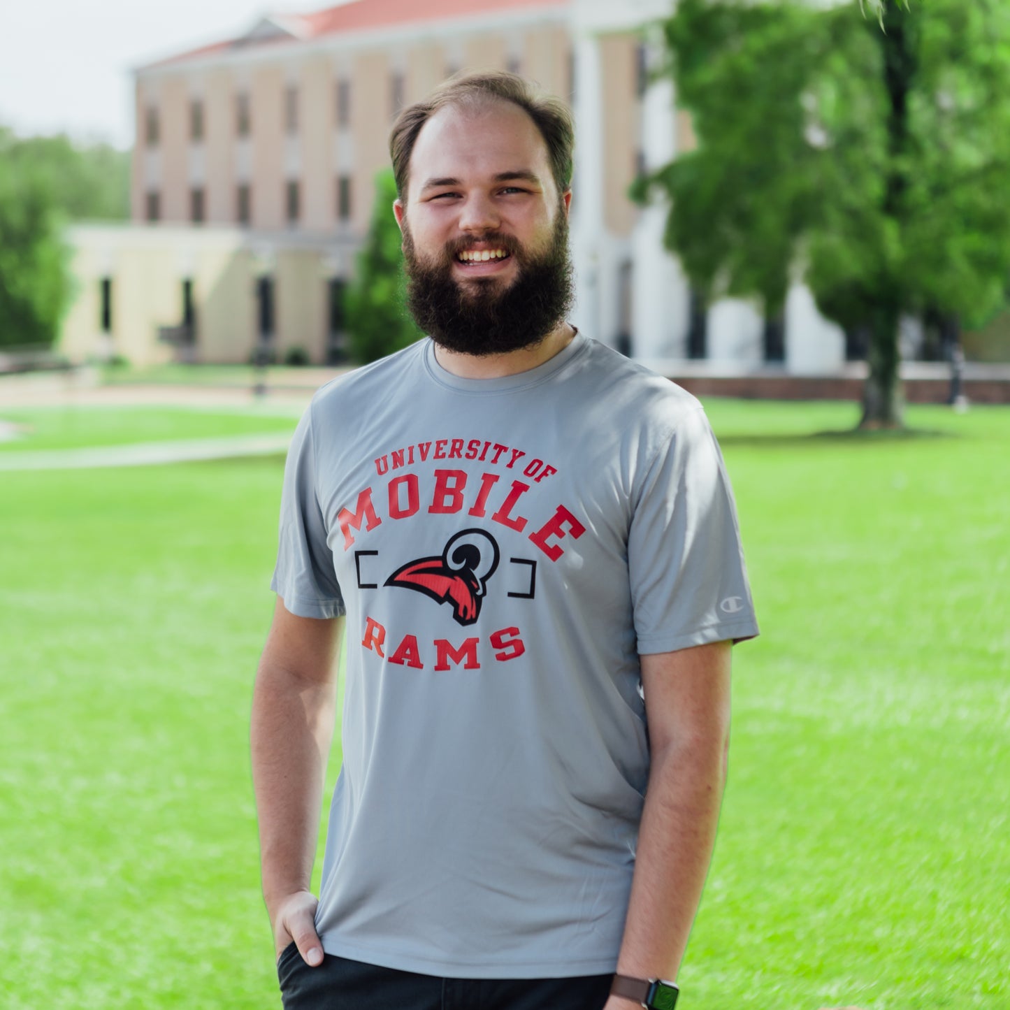 Grey Rams Athletic Tee