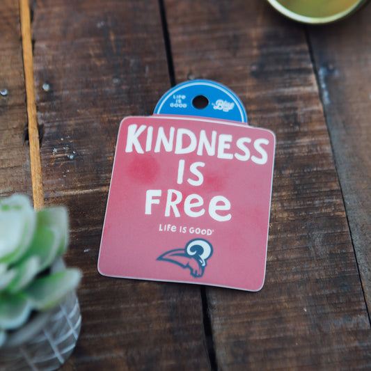 Life Is Good - Kindness Is Free Decal