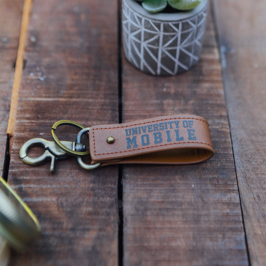 UM Leather Keychain