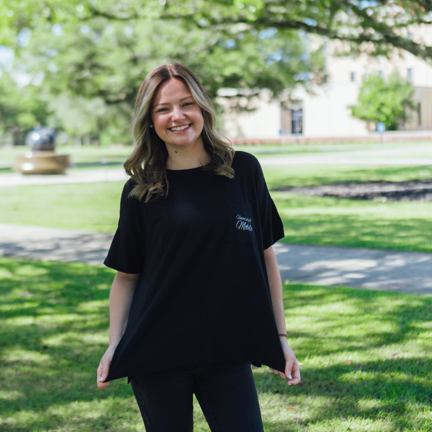 Ladies Luxe Pocket Tee
