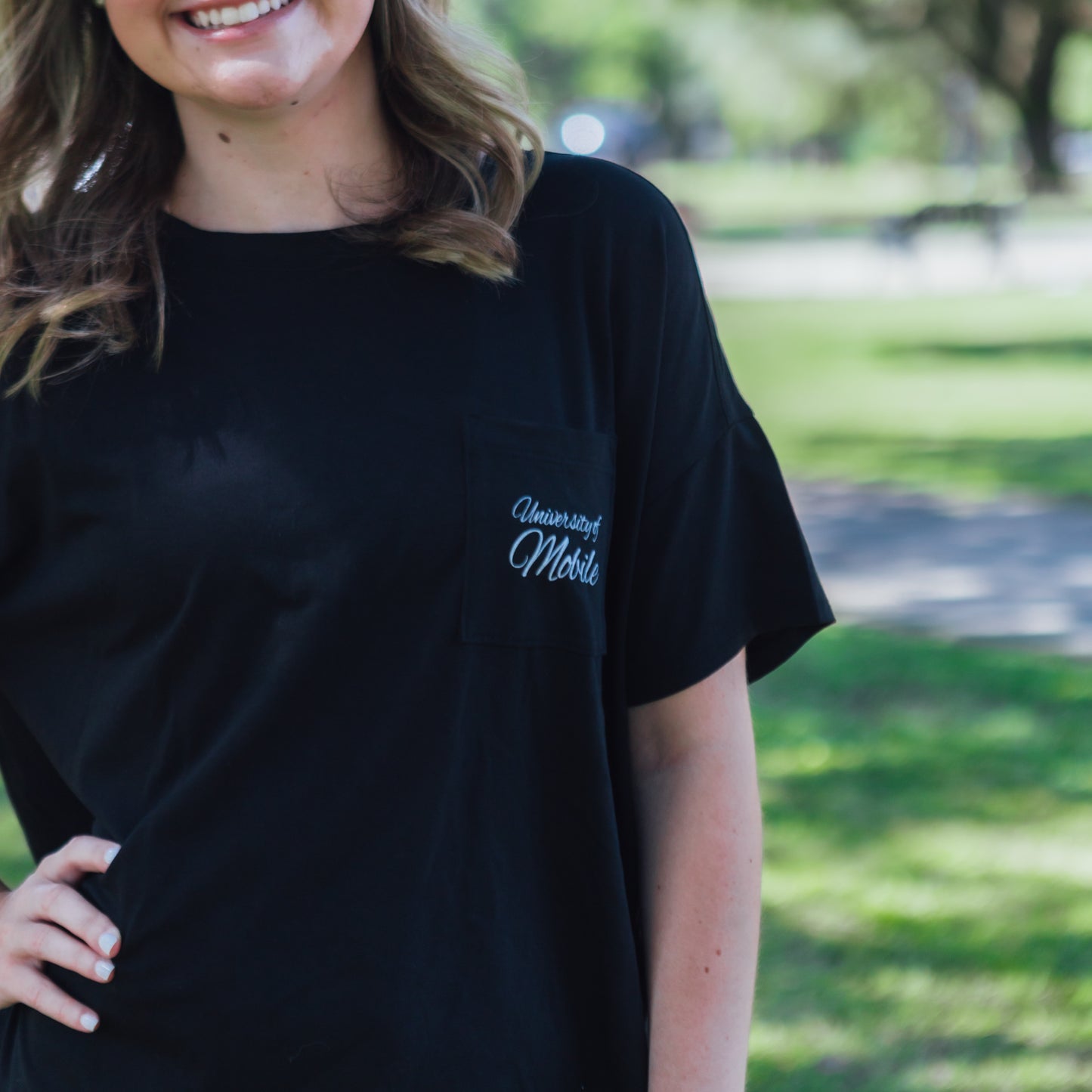 Ladies Luxe Pocket Tee
