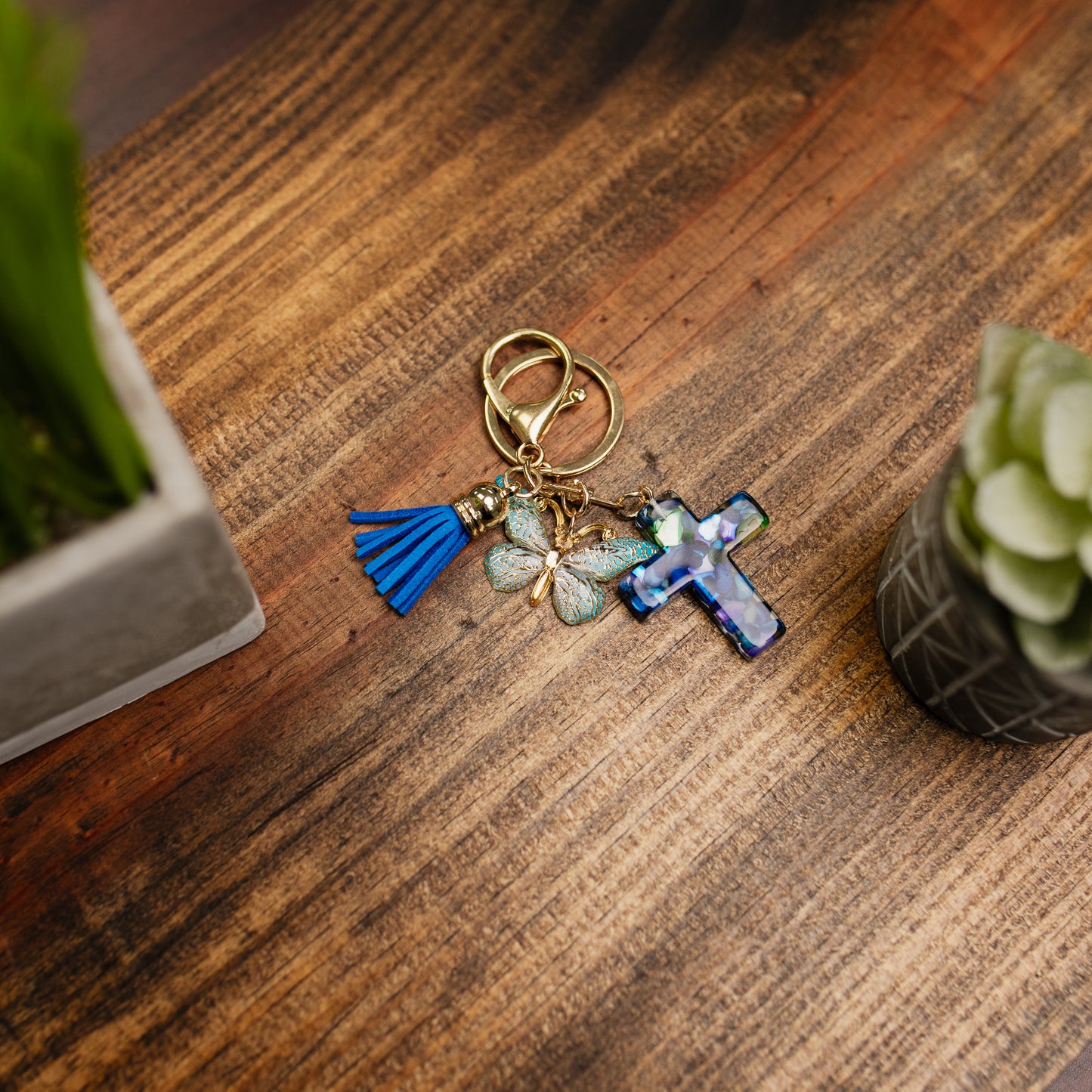 Cross Keychain