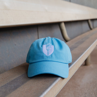 Light Blue Shield Cap