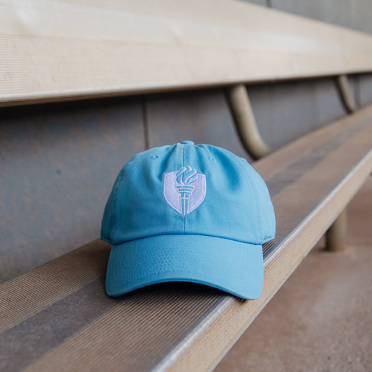 Light Blue Shield Cap