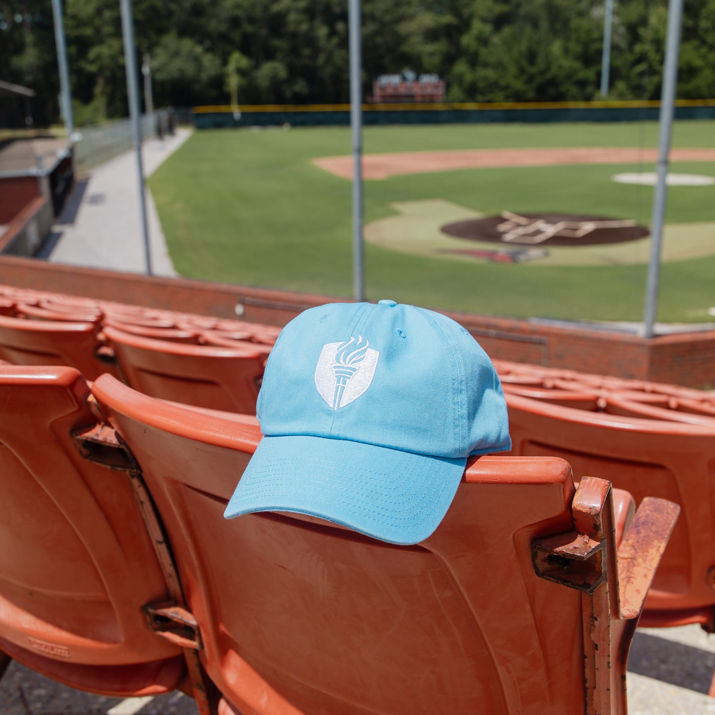 Light Blue Shield Cap