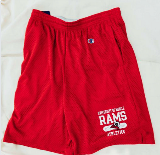 Champion Red Mesh Shorts