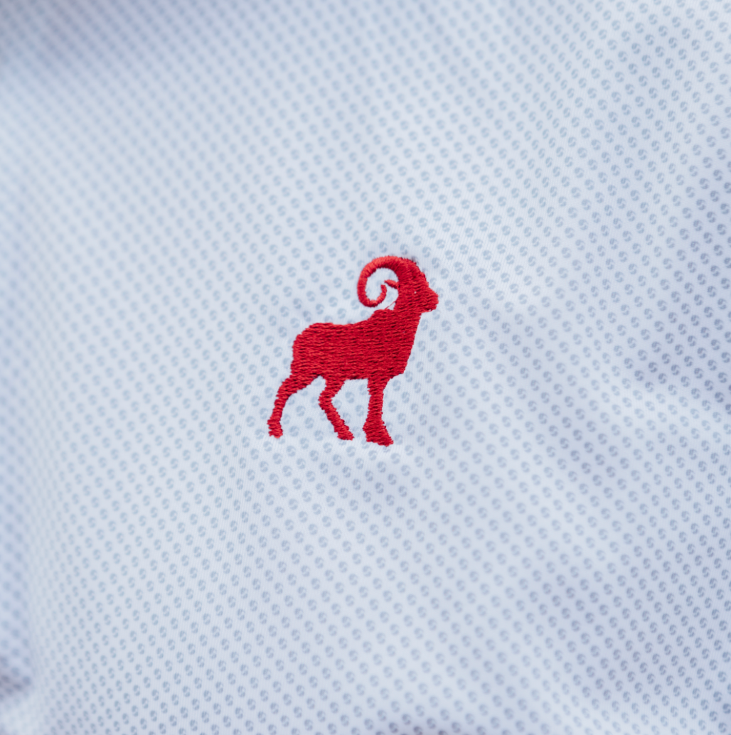 Cutter & Buck Ram Pike Eco Polo in White/Polished