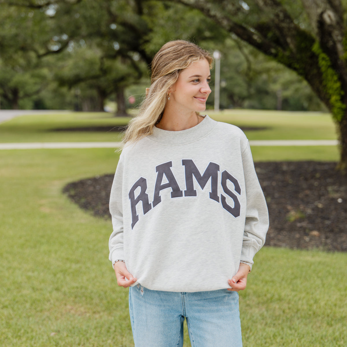 Rams Hampton Mock Neck