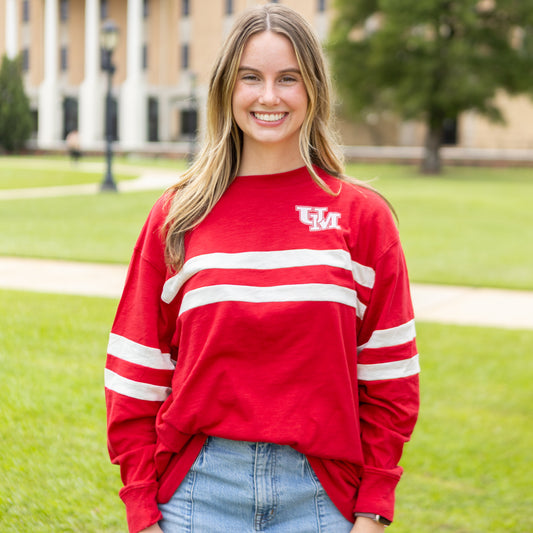 Ladies Varsity Long Sleeve Tee