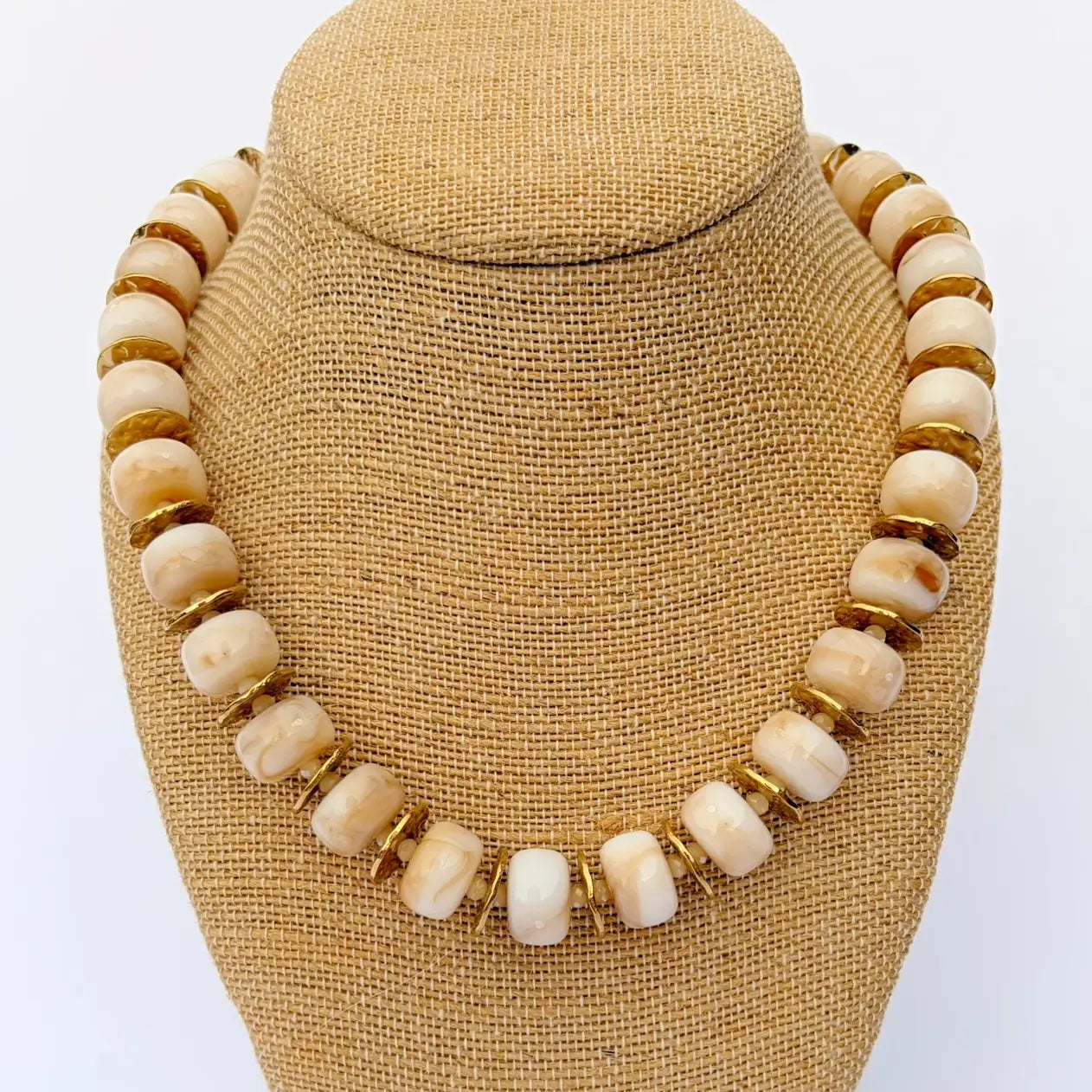 White Beaded Necklace