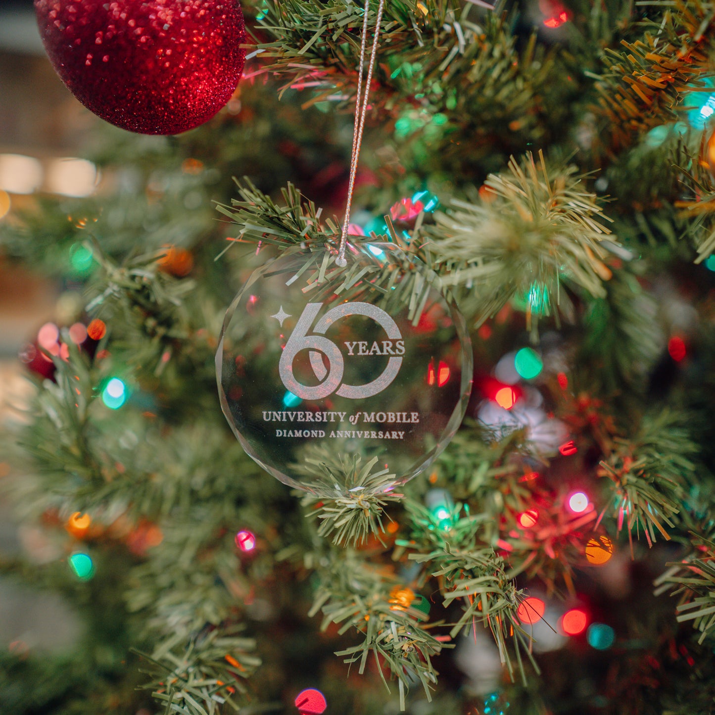 UM Crystal Anniversary Christmas Ornament
