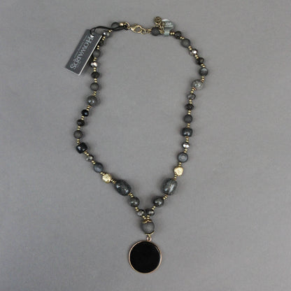 Beaded Black Onyx Necklace