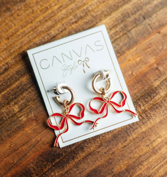 Game Day Bow Earrings